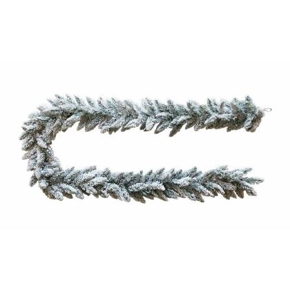 Kurt S. Adler P71090F 9 ft. Flocked Snow Pine Garland 