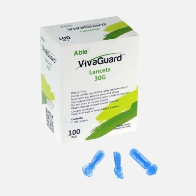 VivaGuard VivaGuard-VGL01-383-10PK Vivaguard 30G Single Use Lancets - Pack of 1000 
