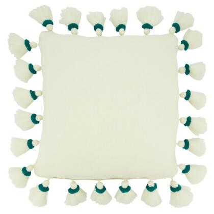 Saro Lifestyle 3530.TE18SC 18 in. Tassel Design Pillow Cover 