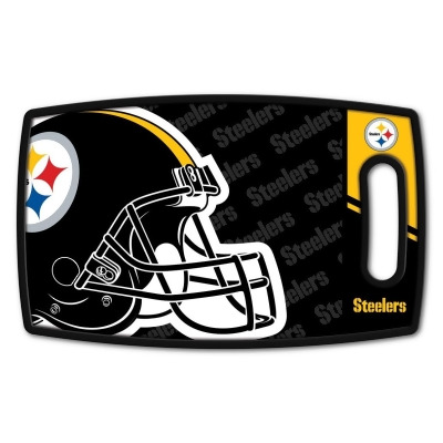 YouTheFan 1907491 14 x 9 in. NFL Pittsburgh Steelers Logo Series Cutting Board 