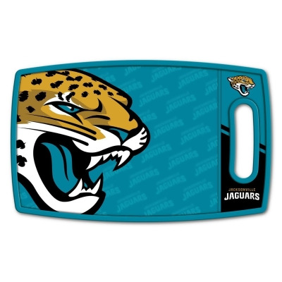 YouTheFan 1907378 14 x 9 in. NFL Jacksonville Jaguars Logo Series Cutting Board 