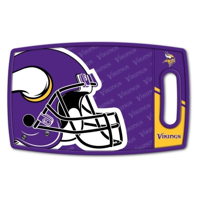 YouTheFan 1907422 14 x 9 in. NFL Minnesota Vikings Logo Series Cutting Board 