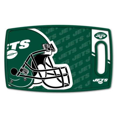 YouTheFan 1907460 14 x 9 in. NFL New York Jets Logo Series Cutting Board 