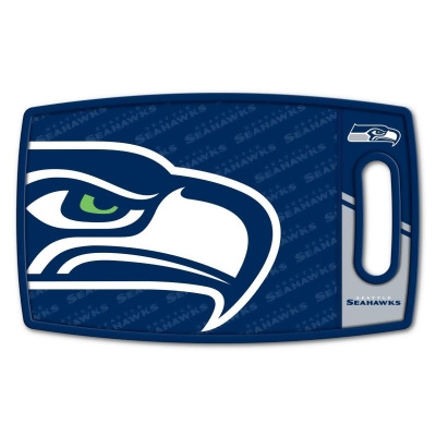 YouTheFan 1907514 14 x 9 in. NFL Seattle Seahawks Logo Series Cutting Board 