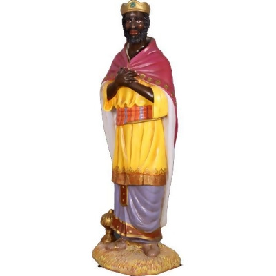 Queens of Christmas WL-LIFE-NAT-K2 6 in. Life Size Nativity King Balthazar 