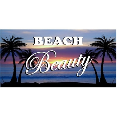 212 Main LPO2665 6 x 12 in. Beach Beauty Palm Photo License Plate 