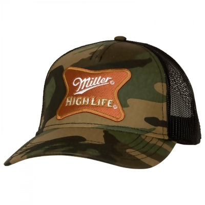 Miller High Life 853480 Miller High Life Logo Camo Trucker Hat 