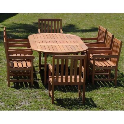 International Home Miami BT GRAND EXT. DELUXE Grand Extendable Table Set Deluxe 