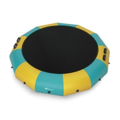 Total Tactic TW10013US-YW 15 ft. Inflatable Splash Padded Water Bouncer Trampoline, Yellow 