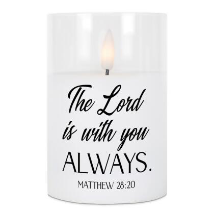 Dicksons PGC-04-19SWH LED Candle Lord Is With-Matt 28:20 4in 