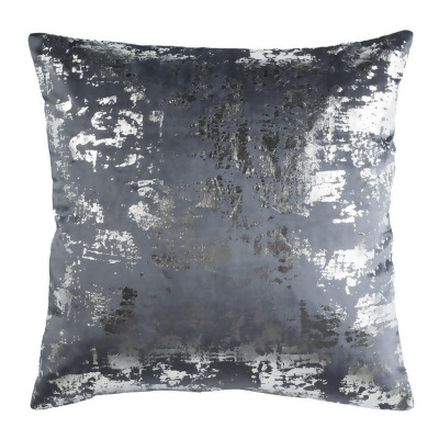 Safavieh PLS881D-1236 Edmee Metallic Pillow, Blue & Silver 