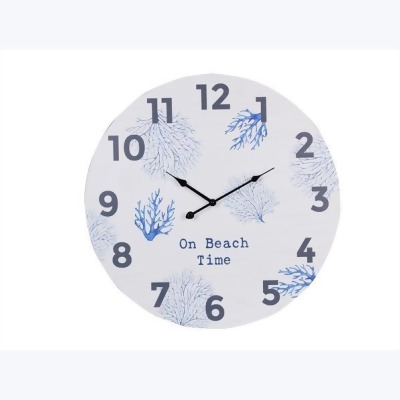 Youngs 61578 Wood Beach Wall Clock 