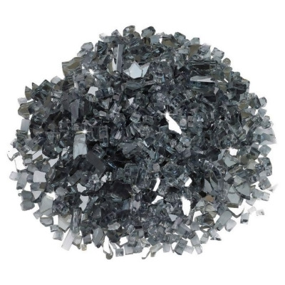 American Fire Glass AFF-GRYRF-10-J 0.25 in. Gray Reflective Fire Glass - 10 lbs 