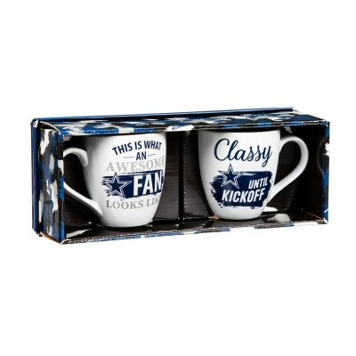 Evergreen Enterprises 194626160 17 oz Ceramic Set with Gift Box Dallas Cowboys Coffee Mug - 2 Piece 
