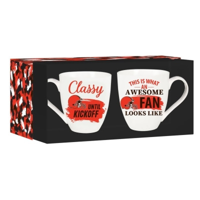 Evergreen Enterprises 194636226 17 oz Ceramic Set with Gift Box Cleveland Browns Coffee Mug - 2 Piece 