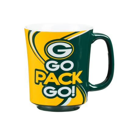 Evergreen Enterprises 194669998 14 oz Ceramic with Matching Box Green Bay Packers Coffee Mug