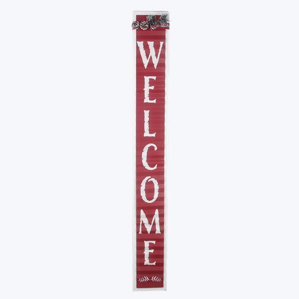 Youngs 91904 Wood Christmas Welcome Porch Leaner