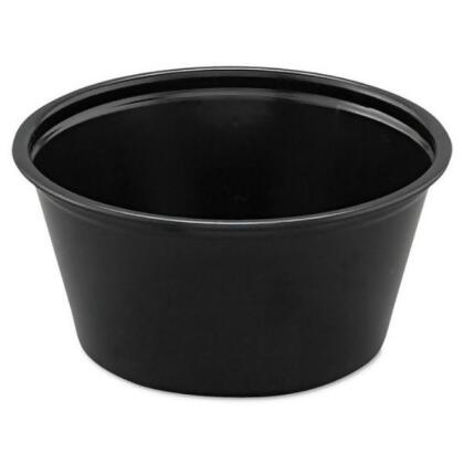 Dart DCCP200BLK Polystyrene Portion Cups - 2 oz - Black 
