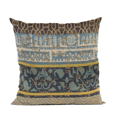 Plutus Brands PBRA2486-2030-DP Blue Ancient Border Luxury Throw Pillow - 20 x 30 in. Queen Size 