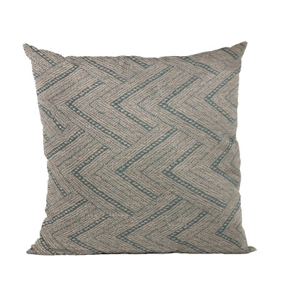 Plutus Brands PBRA2448-2424-DP Blue Triangles Abstract Luxury Throw Pillow - 24 x 24 in. 
