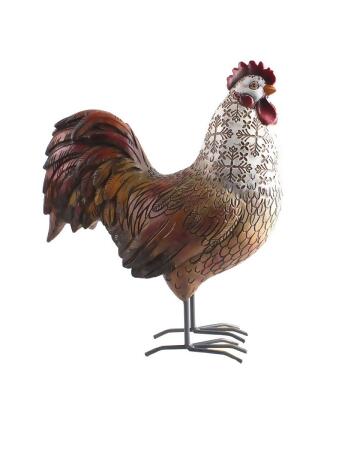 Santas Workshop 33716 10 in. Resin Delaware Rooster 
