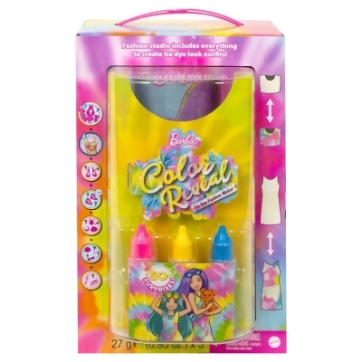 Mattel MTTHCD29 Barbie Color Reveal Tie Dye Fashion Maker Doll 