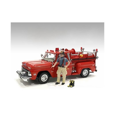 American Diorama 76419 Firefighters Getting Ready Figure with Boots Accessory for 1 by 24 Scale Models 