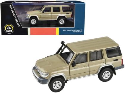 2014 Toyota Land Cruiser 76 Sandy Taupe Tan 1 64 Diecast Model