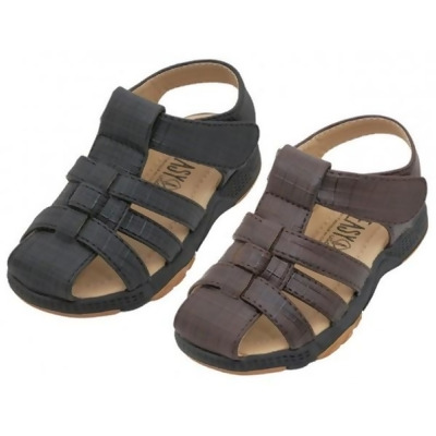 Easy 2366679 PU Sandals for Boys, 2 Colors - Size 5-10 - Case of 24 