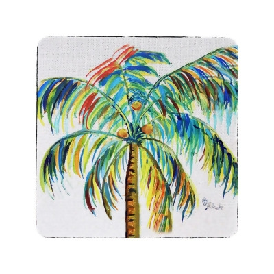 Betsy Drake CT1356 Multi-Color Palm Coaster - Set of 4 