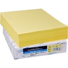 Hammermill Recycled Colored Paper, 20 lb, Canary, 8.5 X 11 - 500 sheetsream