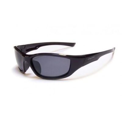 Coyote Eyewear 680562071917 P-19 Black - Gray Flash Mirror- Sportsman P-Series Polarized Aviator Sunglasses 