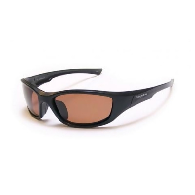 Coyote Eyewear 680562071924 P-19 Black - Brown- Sportsman P-Series Polarized Aviator Sunglasses 