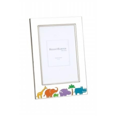 Reed and Barton 3206263000 9146 Jungle Parade Picture Frame- 4''X6''- 6 1/4''X4 3/8''H. 