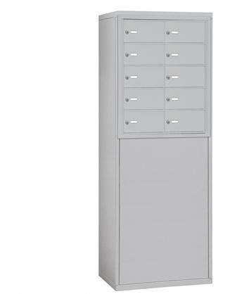 Salsbury 19954ALM Free-Standing Enclosure For 19055-10- 19058-10- 19055-16- 19058-16- 19055-20 And 19058-20 Recessed Mounted Cell Phone Lockers - Aluminum 
