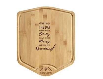 Trailersphere GCCBD05 Gone Camping Bamboo Cutting Board - Day 
