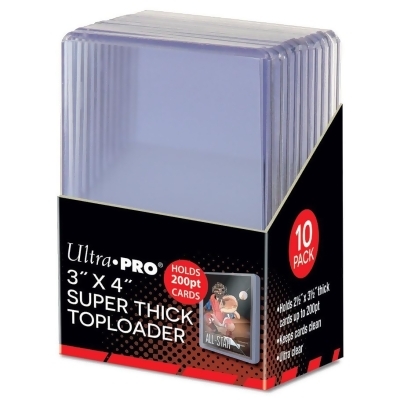 Ultra Pro ULP15286 3 x 4 in. 200PT Super Thick Top Loader - Set of 10 