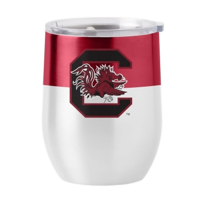 Logo Chair 208-S16CB-11 16 oz NCAA South Carolina Colorblock Stainless Curved Beverage 