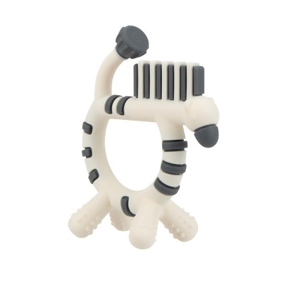 Nuby 2367460 Zebra Geo Zoo Silicone Teethers - 3 Month Plus - Pack of 12 