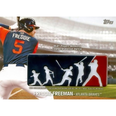 Autograph Warehouse 664643 Freddie Freeman Atlanta Braves 2018 Topps Players Weekend Commemorative MLB Patch No.PWPFF Baseball Card 