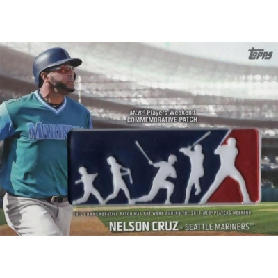 Autograph Warehouse 664645 Nelson Cruz Seattle Mariners 2018 Topps Players Weekend Commemorative MLB Patch No.PWPNC Baseball Card 