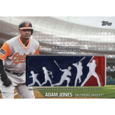 Autograph Warehouse 664644 Adam Jones Baltimore Orioles 2018 Topps Players Weekend Commemorative MLB Patch No.PWPAJO Baseball Card 