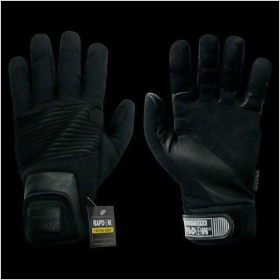 RapDom T16-PL-BLK-03 Rope Rescue Glove- Black- Large 
