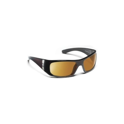 7eye 785253 Shaka Sharp View Polarized Gray Sunglasses- Mahogany - Medium & Extra Large 