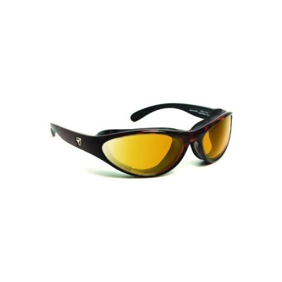 7eye 150643 Viento Sharp View Yellow Sunglasses- Dark Tortoise - Small & Large 