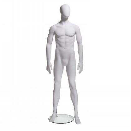 Arms to Side White Male Mannequin