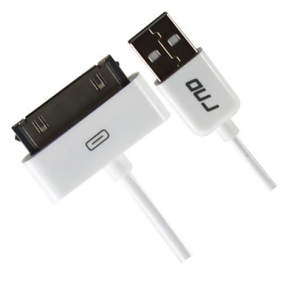 RND Accessories Apple Certified 30-Pin Cable For Ipad- iPhone- Ipod - 3.2 ft.- White 