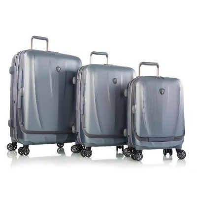 Heys 15023-0099-S3 Vantage Smart Luggage- Slate Blue - 3 Pieces Set 