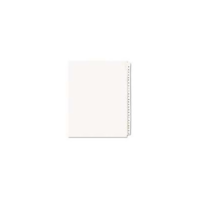 Avery Dennison 1700 Allstate Style Legal Side Tab Dividers- 26 Tab- A Z- Letter- White- 26-Set 