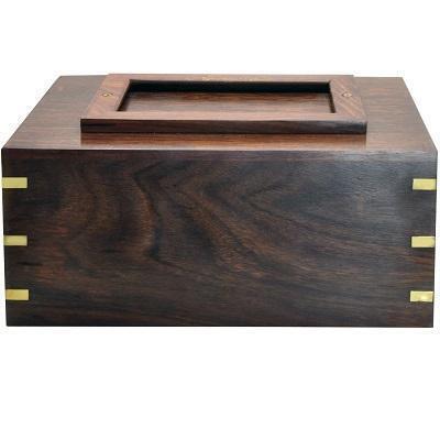 Memorial Gallery SWH-003D frame Perfect Wooden Box Photo Frame Cremation Wood Urn- Extra Large 